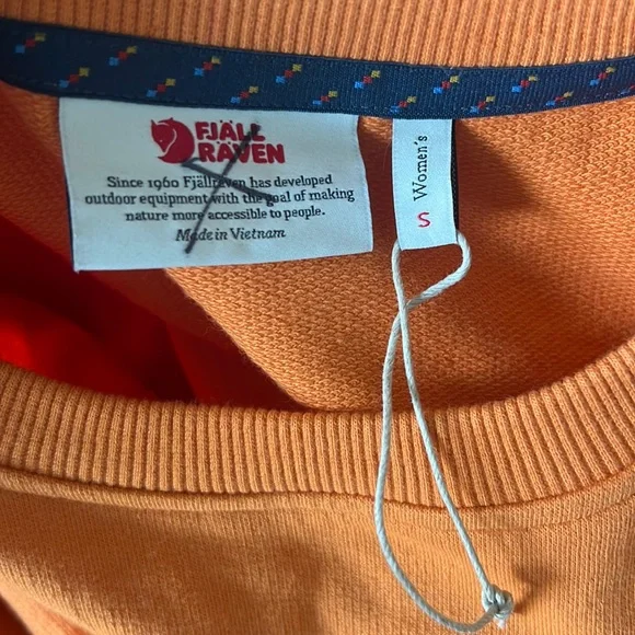 Fjallraven Orange Sweatshirt - Picture 8 of 10